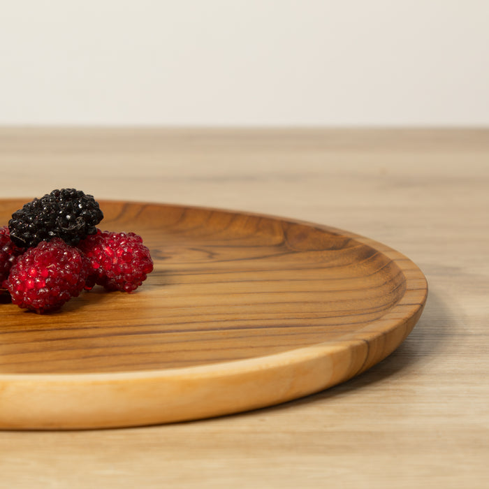 Teak Wood Plate- Large