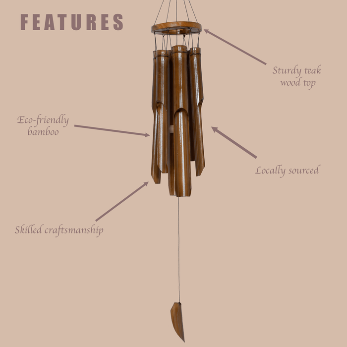 Bamboo Classic Wind Chime - Solange & Frances