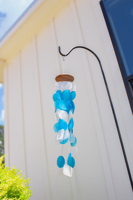 Capiz Shell Windchime - Blue Natural - Solange & Frances