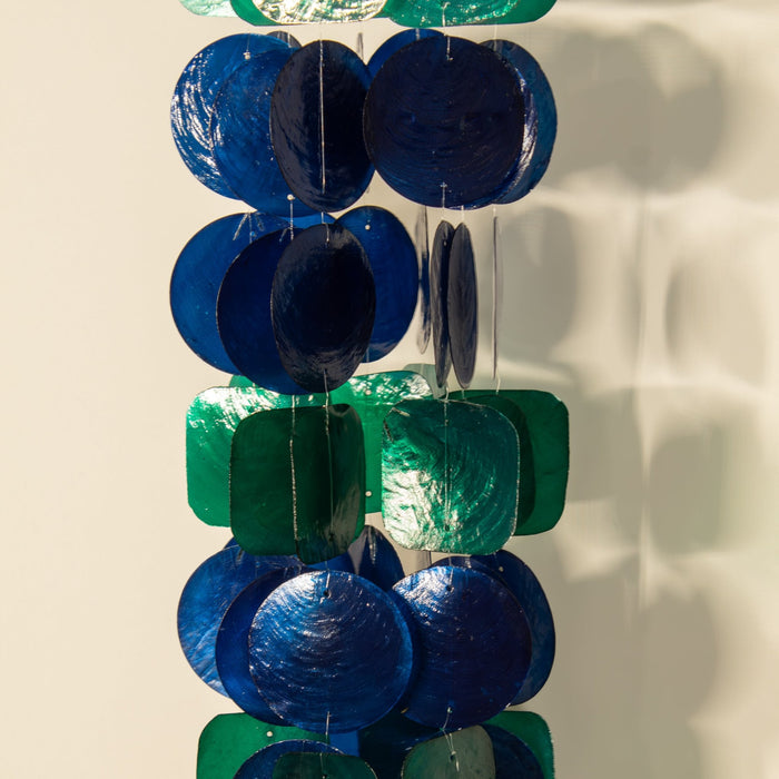 Capiz Shell Windchime - Peacock - Solange & Frances