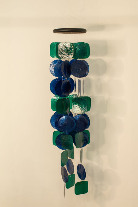 Capiz Shell Windchime - Peacock - Solange & Frances