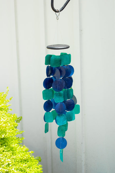 Capiz Shell Windchime - Peacock - Solange & Frances