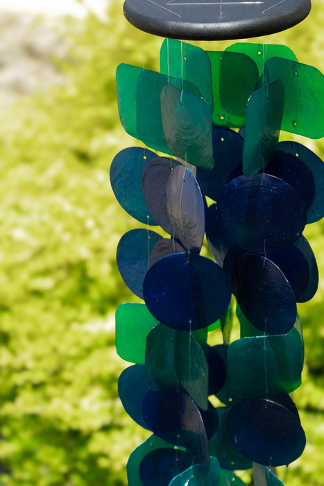 Capiz Shell Windchime - Peacock - Solange & Frances