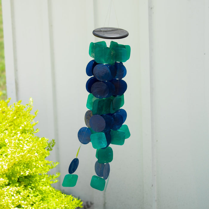 Capiz Shell Windchime - Peacock - Solange & Frances