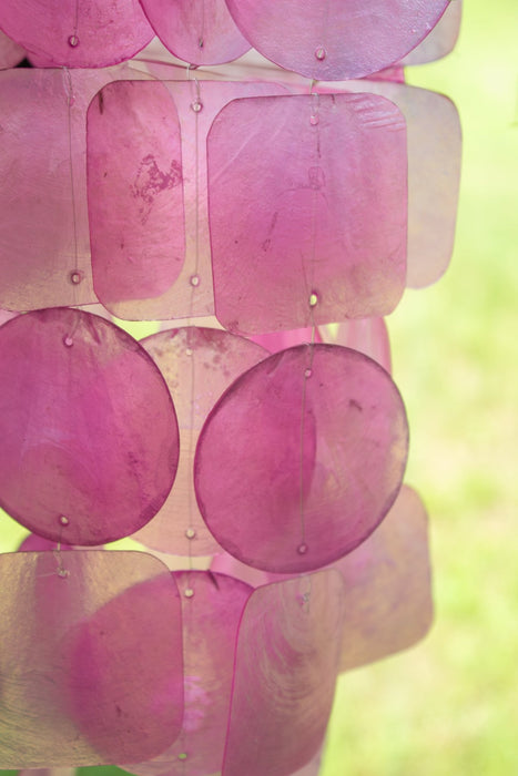 Capiz Shell Windchime - Pink - Solange & Frances