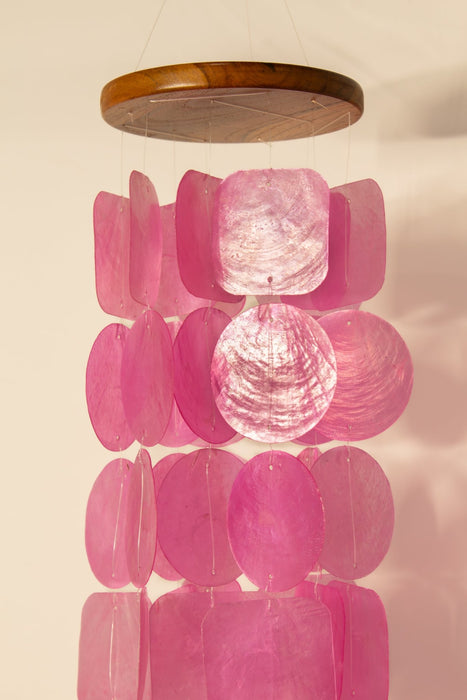 Capiz Shell Windchime - Pink - Solange & Frances
