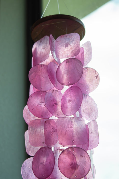 Capiz Shell Windchime - Pink - Solange & Frances