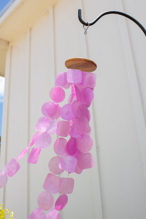 Capiz Shell Windchime - Pink - Solange & Frances