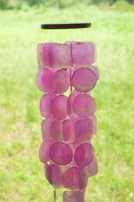 Capiz Shell Windchime - Pink - Solange & Frances