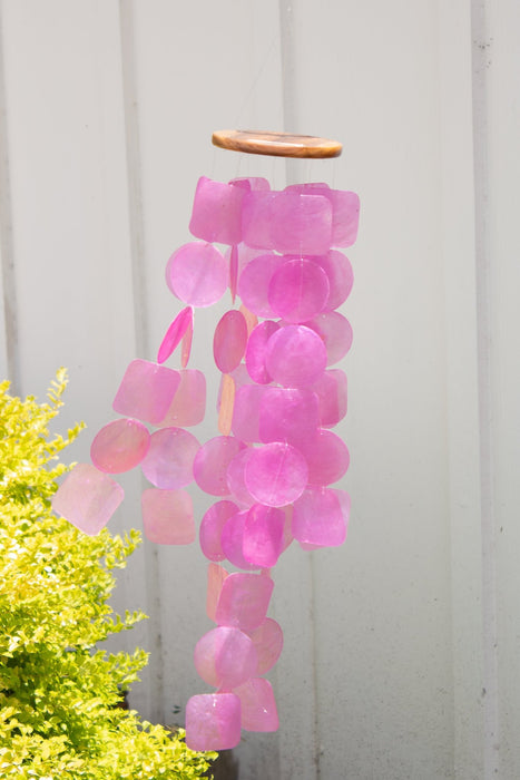 Capiz Shell Windchime - Pink - Solange & Frances