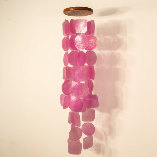 Capiz Shell Windchime - Pink - Solange & Frances
