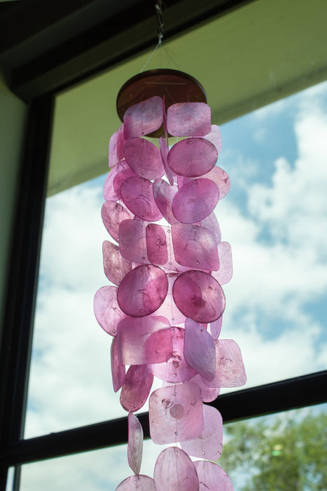 Capiz Shell Windchime - Pink - Solange & Frances