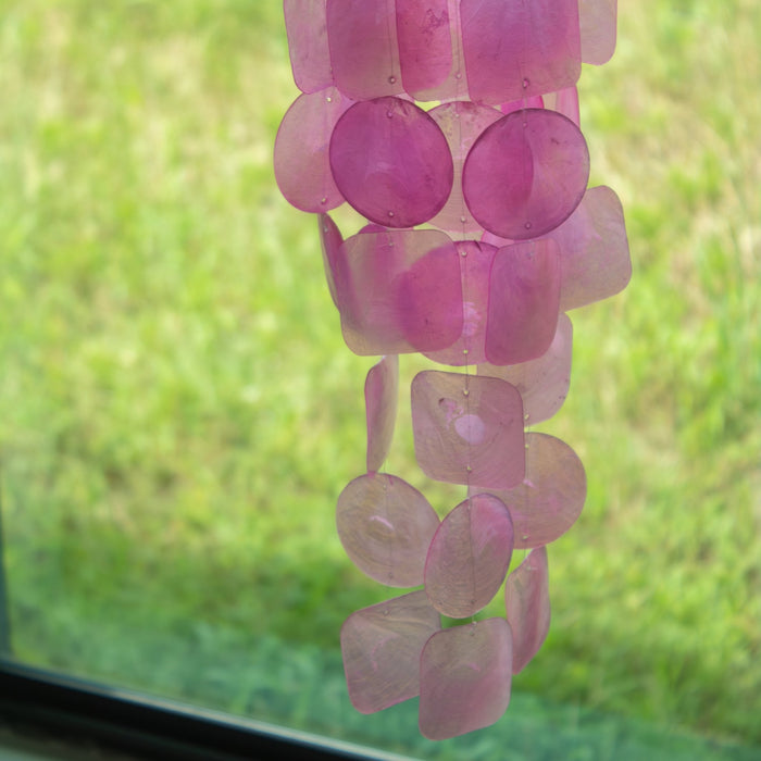 Capiz Shell Windchime - Pink - Solange & Frances