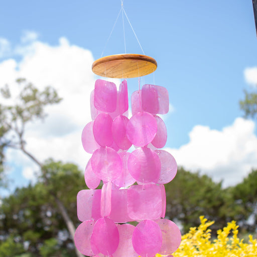 Capiz Shell Windchime - Pink - Solange & Frances