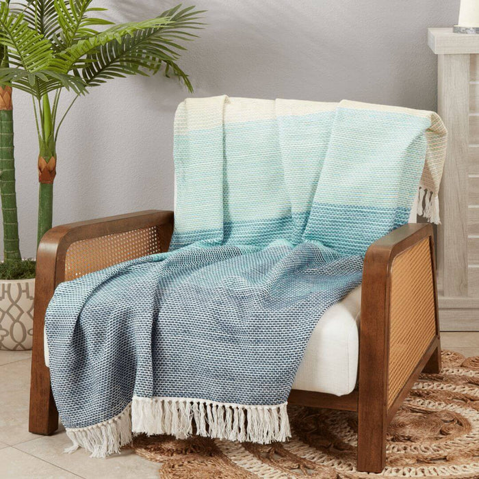 Cotton Color Block Throw - Solange & Frances