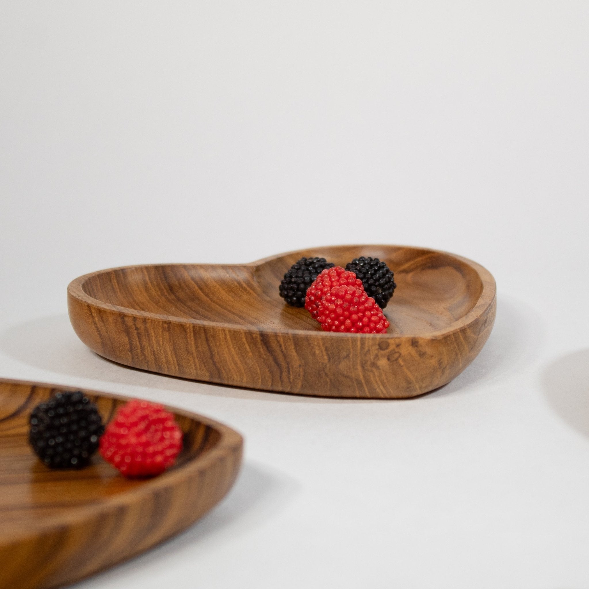 Heart Teak Wooden Tray - Solange & Frances