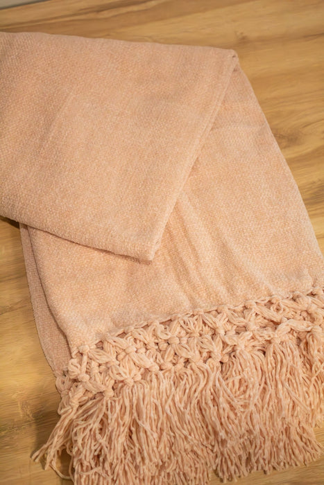 Knotted Chenille Throw - Solange & Frances