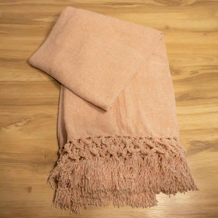 Knotted Chenille Throw - Solange & Frances