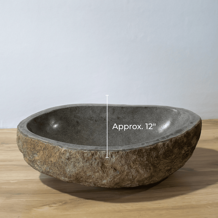 Large River Rock Vessel Sink - Solange & Frances