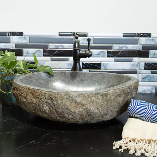 Large River Rock Vessel Sink - Solange & Frances