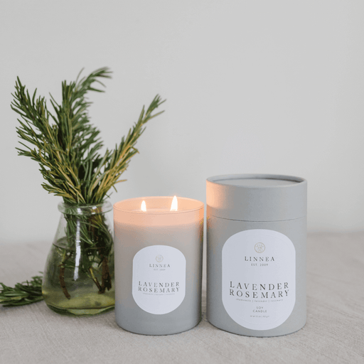 Linnea Candle, Large 2 - Wick Lavender & Rosemary - Solange & Frances