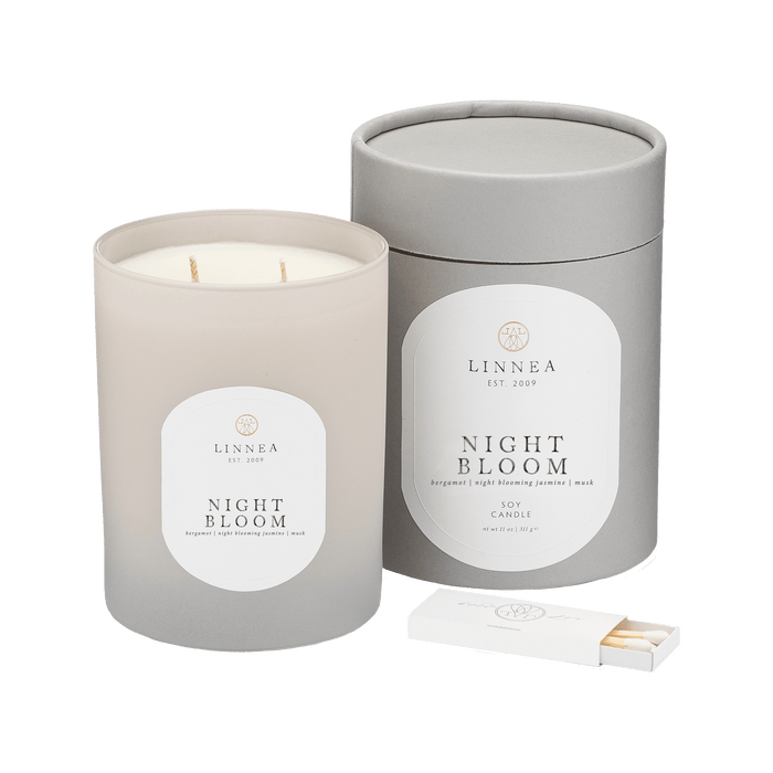 Linnea Candle, Large 2 - Wick Night Bloom - Solange & Frances