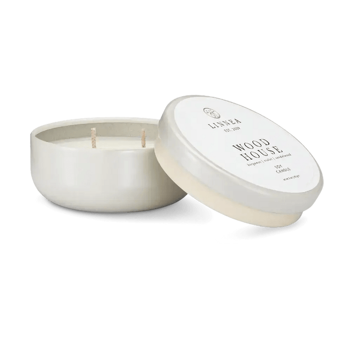 Linnea Candle, Petite Tin Wood House - Solange & Frances