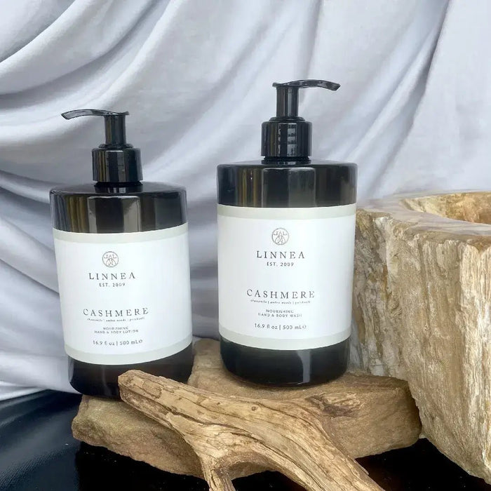 Linnea Hand & Body Wash/Lotion, Cashmere, Set of 2 - Solange & Frances