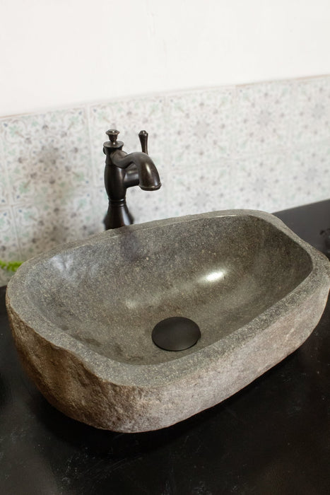 Medium River Rock Vessel Sink - Solange & Frances