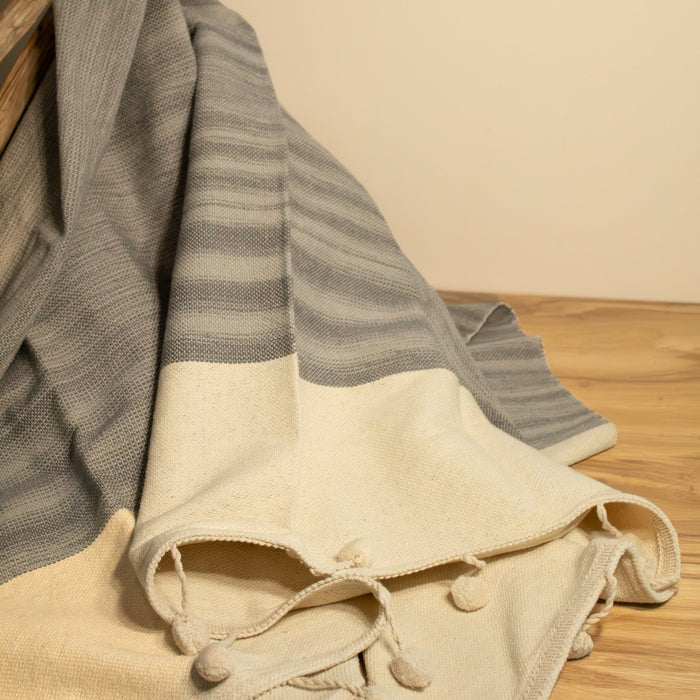 Pom Pom Throw Blanket - Solange & Frances