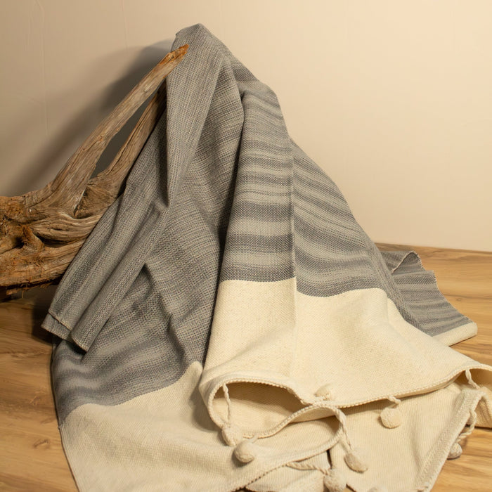 Pom Pom Throw Blanket - Solange & Frances
