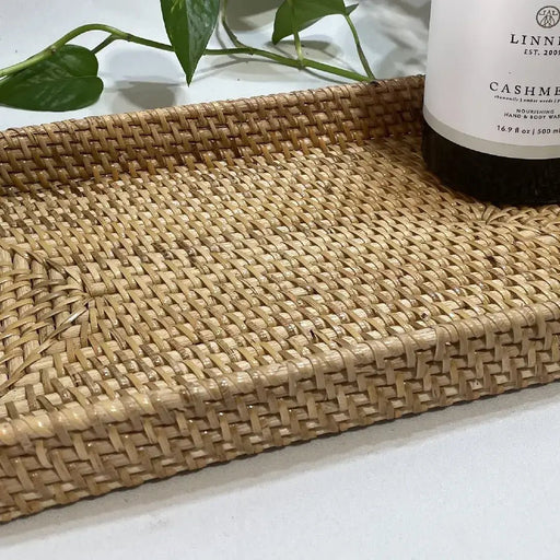 Rattan Rectangular Tray - Solange & Frances