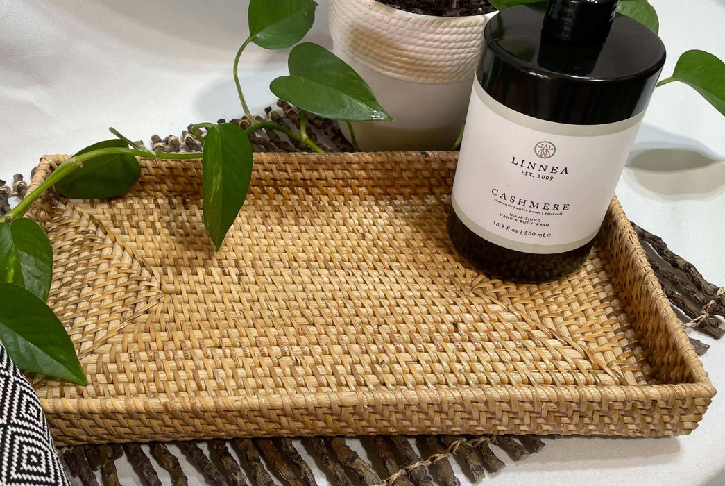 Rattan Rectangular Tray - Solange & Frances