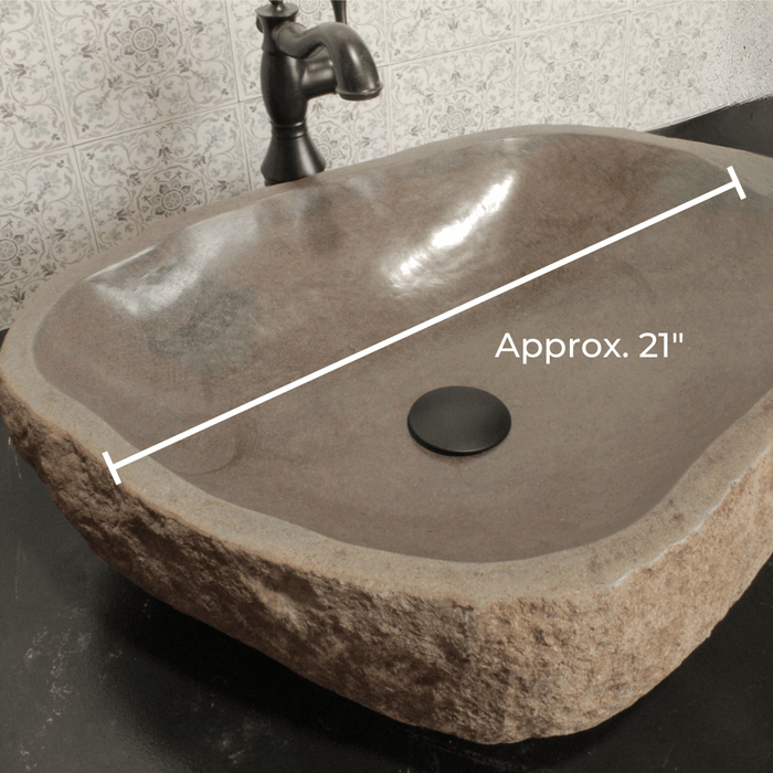 River Rock Vessel Sink - Large - Solange & Frances