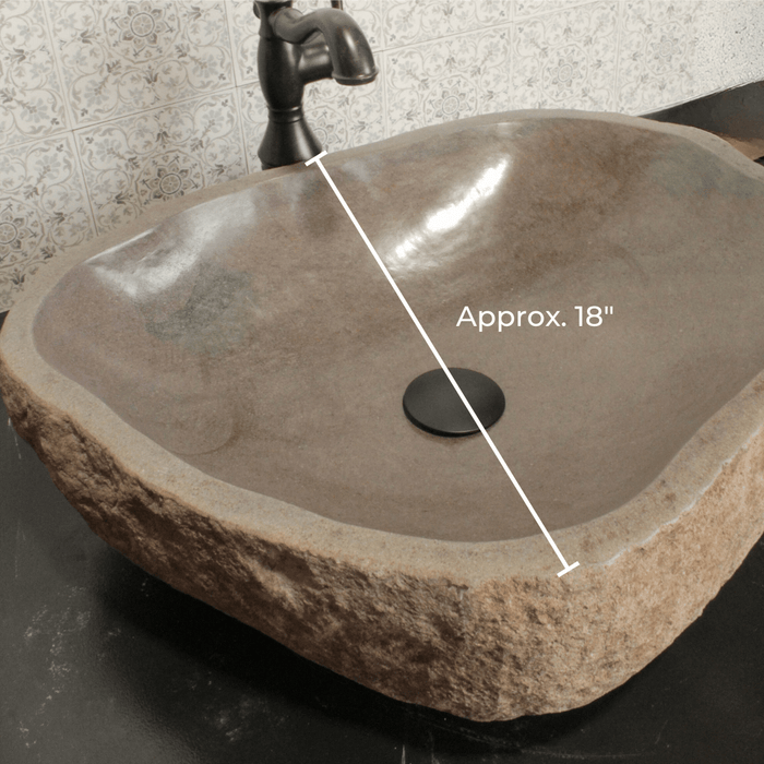 River Rock Vessel Sink - Large - Solange & Frances