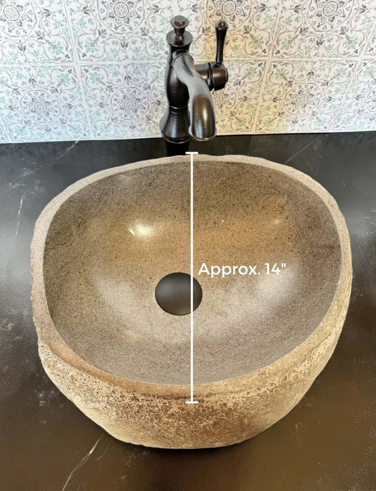 River Rock Vessel Sink - Medium - Solange & Frances