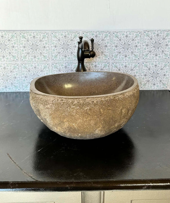 River Rock Vessel Sink - Medium - Solange & Frances