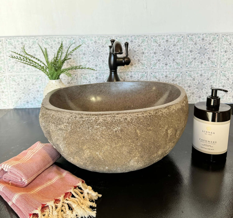 River Rock Vessel Sink - Medium - Solange & Frances