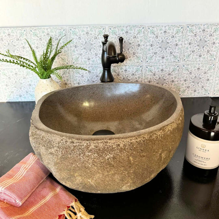 River Rock Vessel Sink - Medium - Solange & Frances