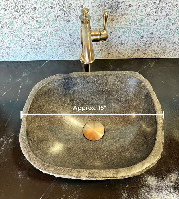 River Rock Vessel Sink - Small - Solange & Frances