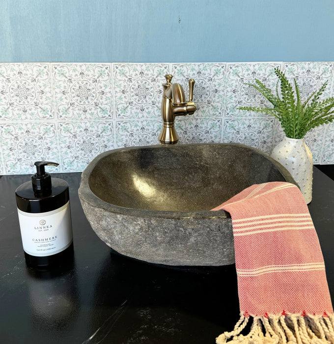 River Rock Vessel Sink - Small - Solange & Frances