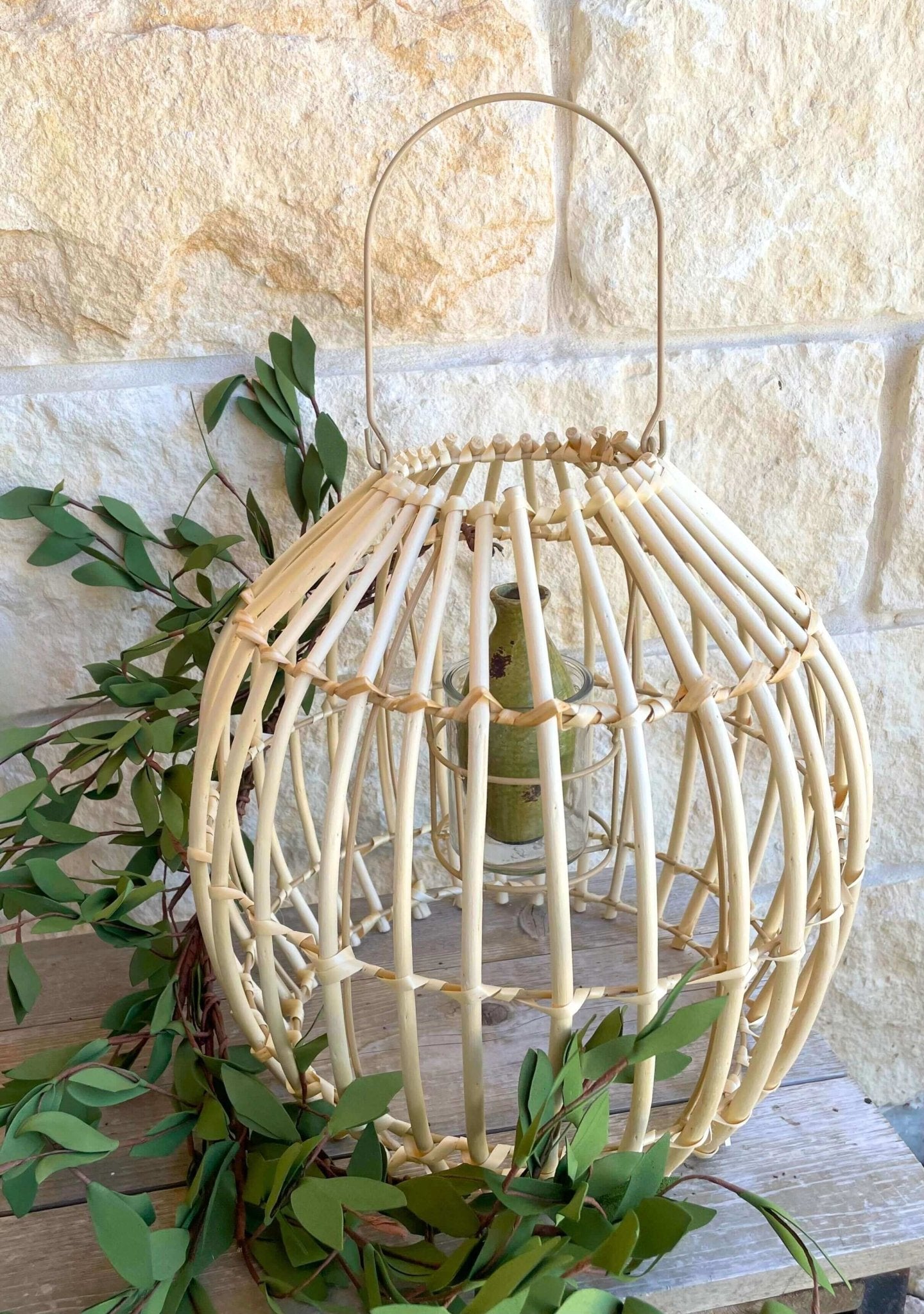 Round Bamboo Lantern - Solange & Frances