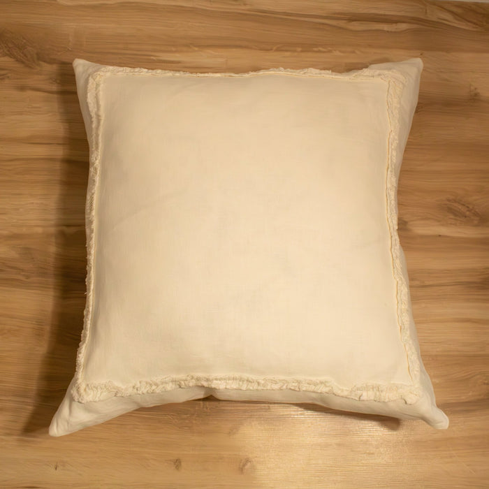 Ruffled Linen Throw Pillow - Solange & Frances