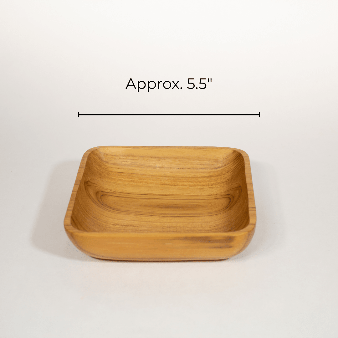 Square Teak Bowl - Solange & Frances