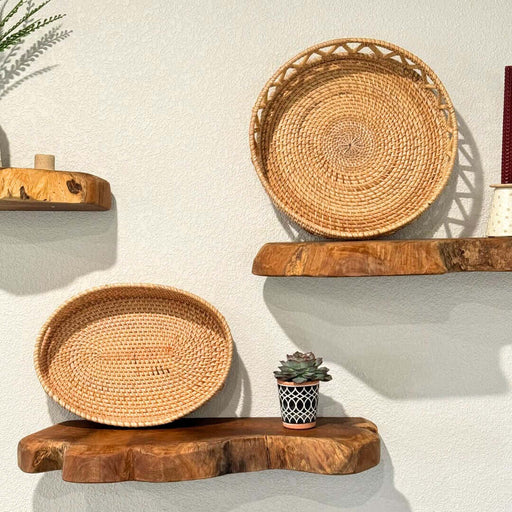 Teak Live Edge Shelf - Large - Solange & Frances