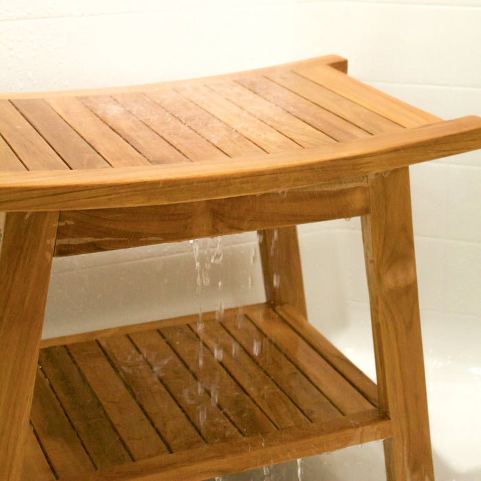Teak Lurus Shower Bench - Solange & Frances
