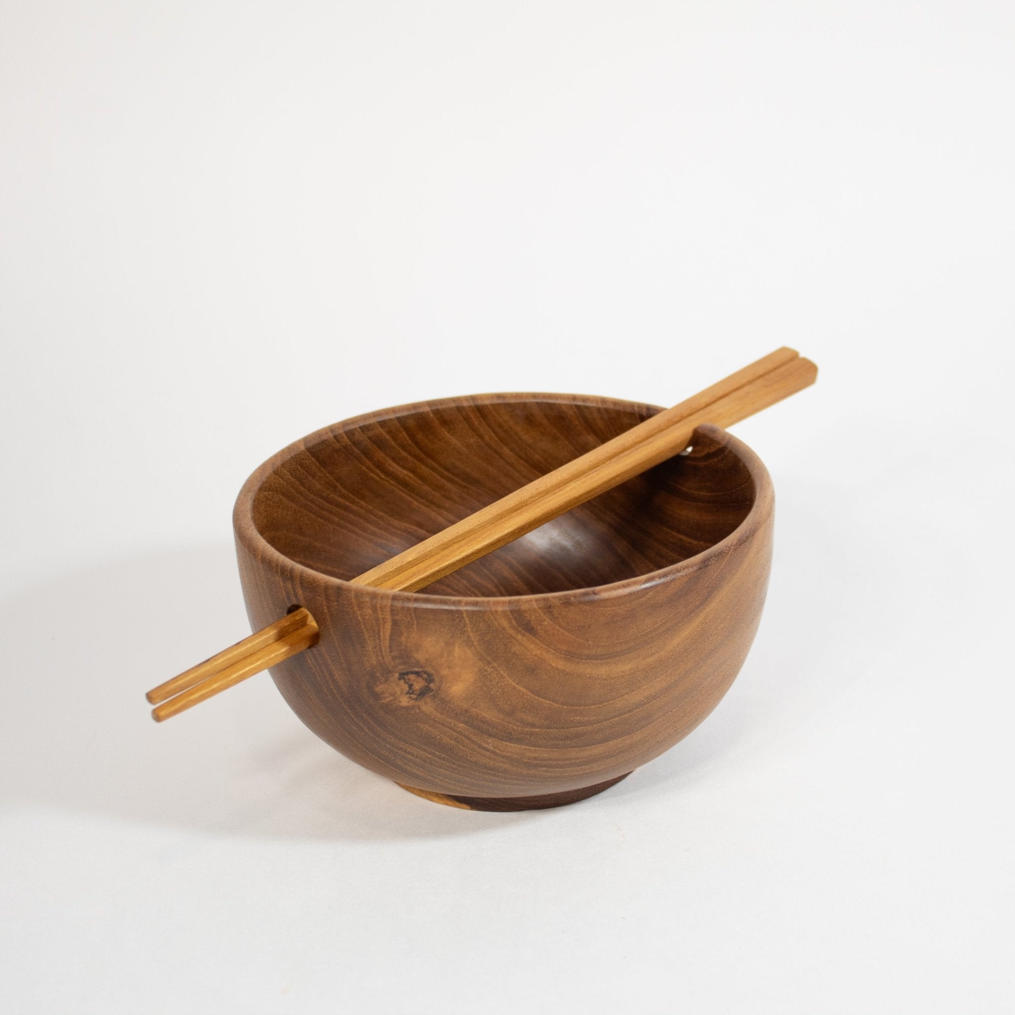 Teak Noodle Bowl Chopstick Set - Solange & Frances