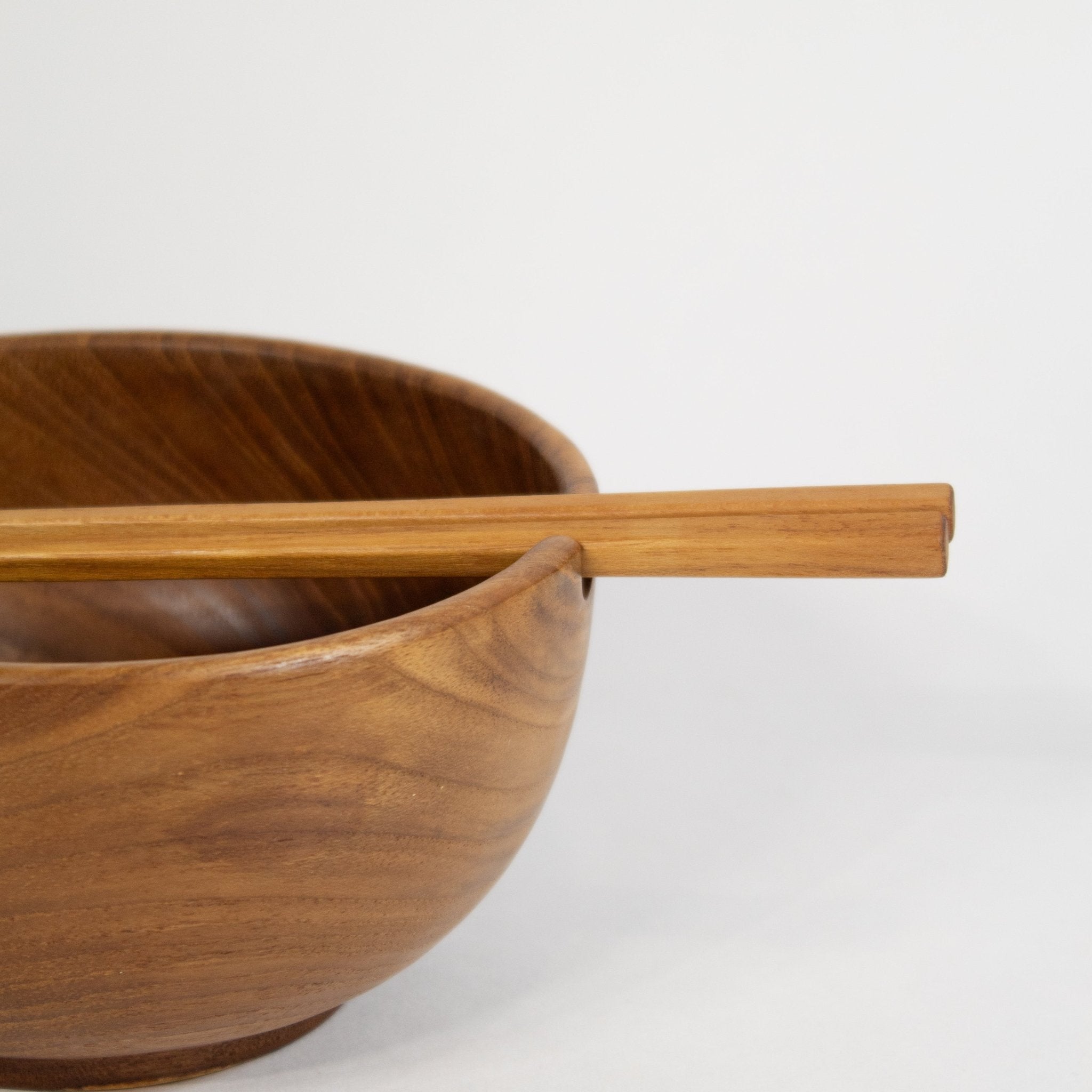 Teak Noodle Bowl Chopstick Set - Solange & Frances
