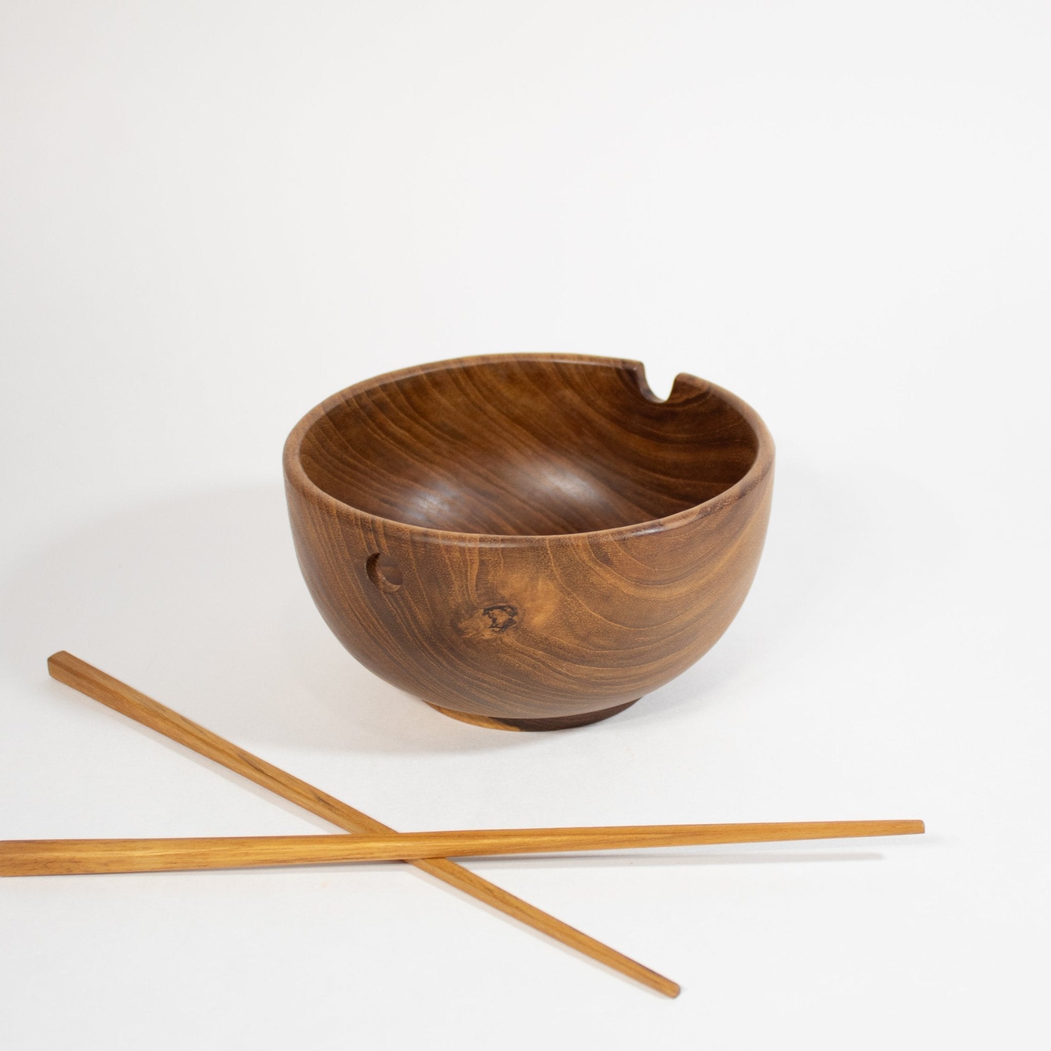Teak Noodle Bowl Chopstick Set - Solange & Frances