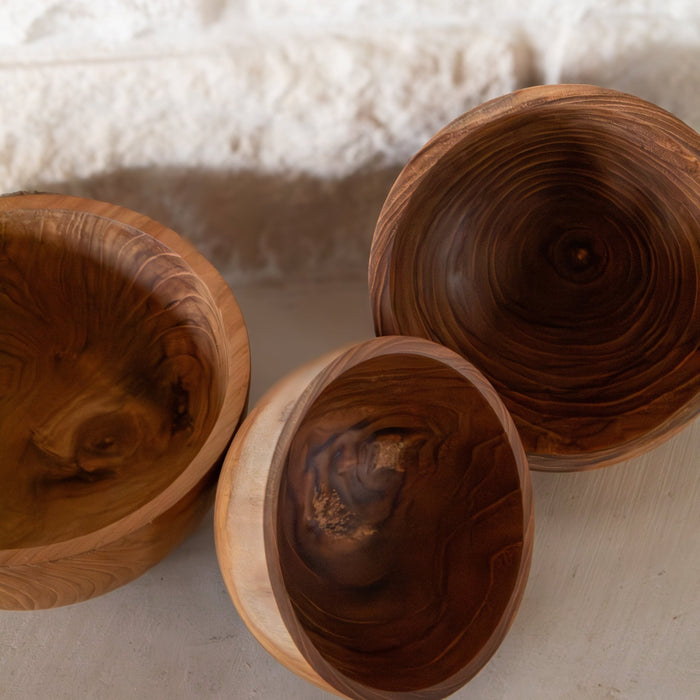 Teak Wood Bowls - Solange & Frances